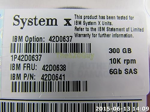 2.5" 10000rpm SAS 6Gb/s (90Y8877) - 300GB