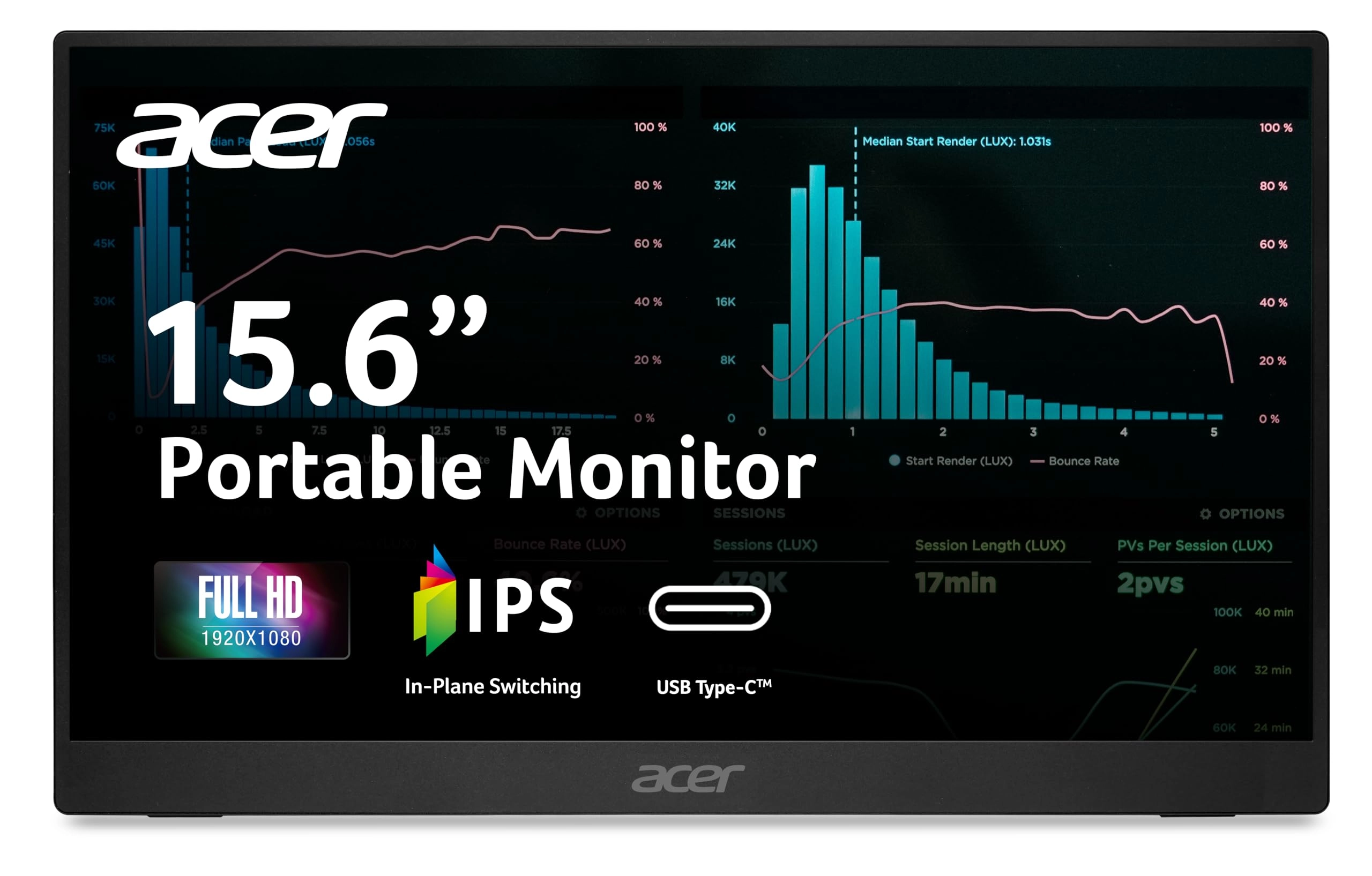 Acer PM161Q B1bmiuux - FHD 15.6 Inches