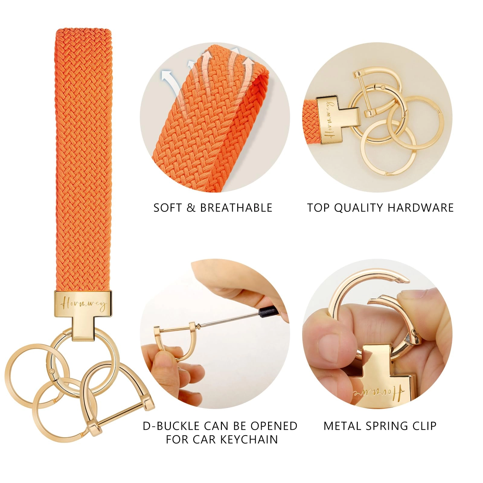 Elastic Wristlet Keychain - Fun