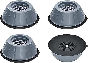 keywins Washing Machine Leg Stopper And Stabilizer Foot Pad - Anti Vibration Plastic 4pcs