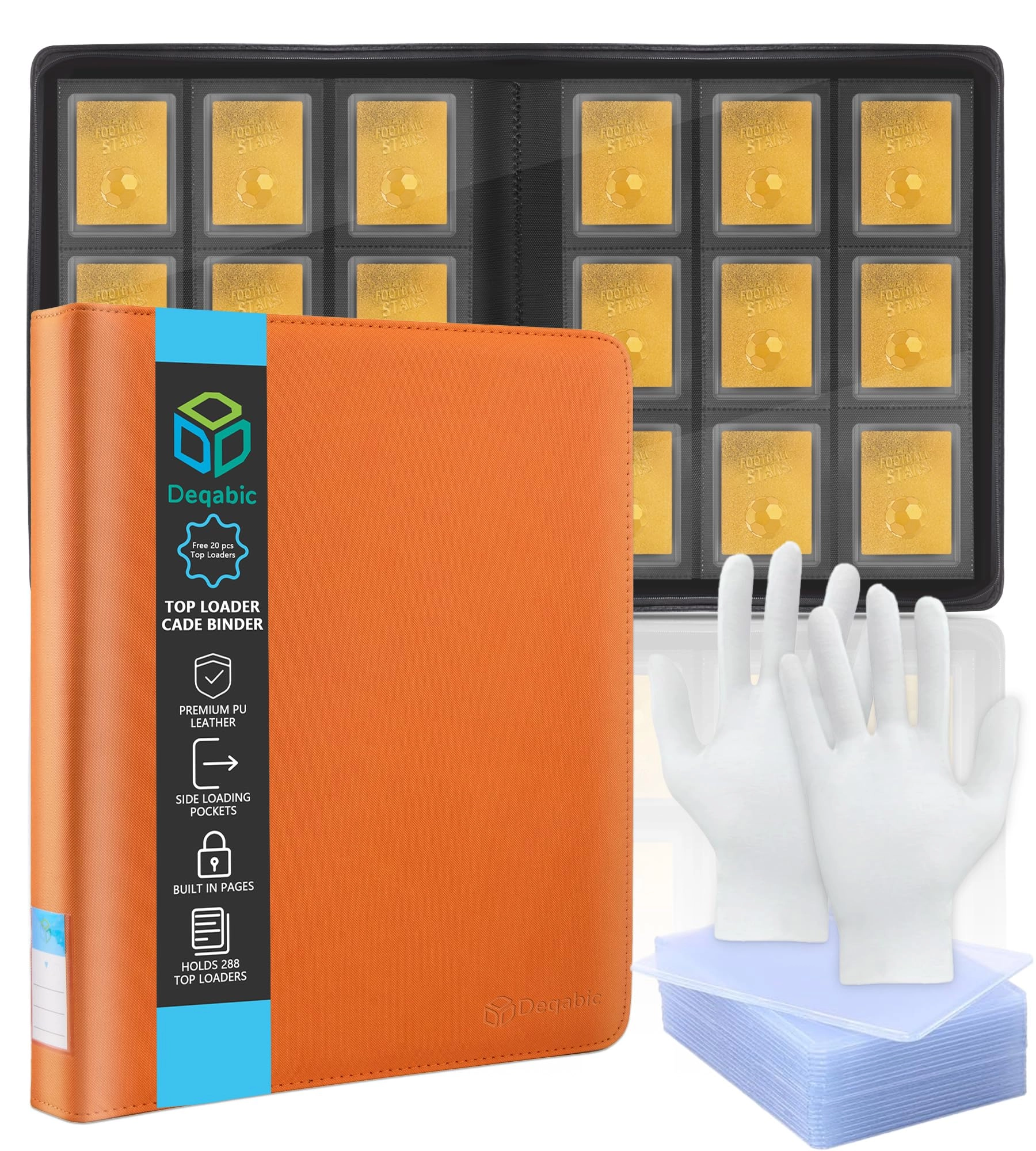 Deqabic Card Binder for Top Loaders - 288 Cards