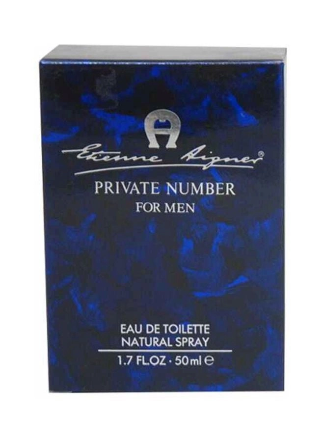 Private Number Eau de Toilette 50 ml