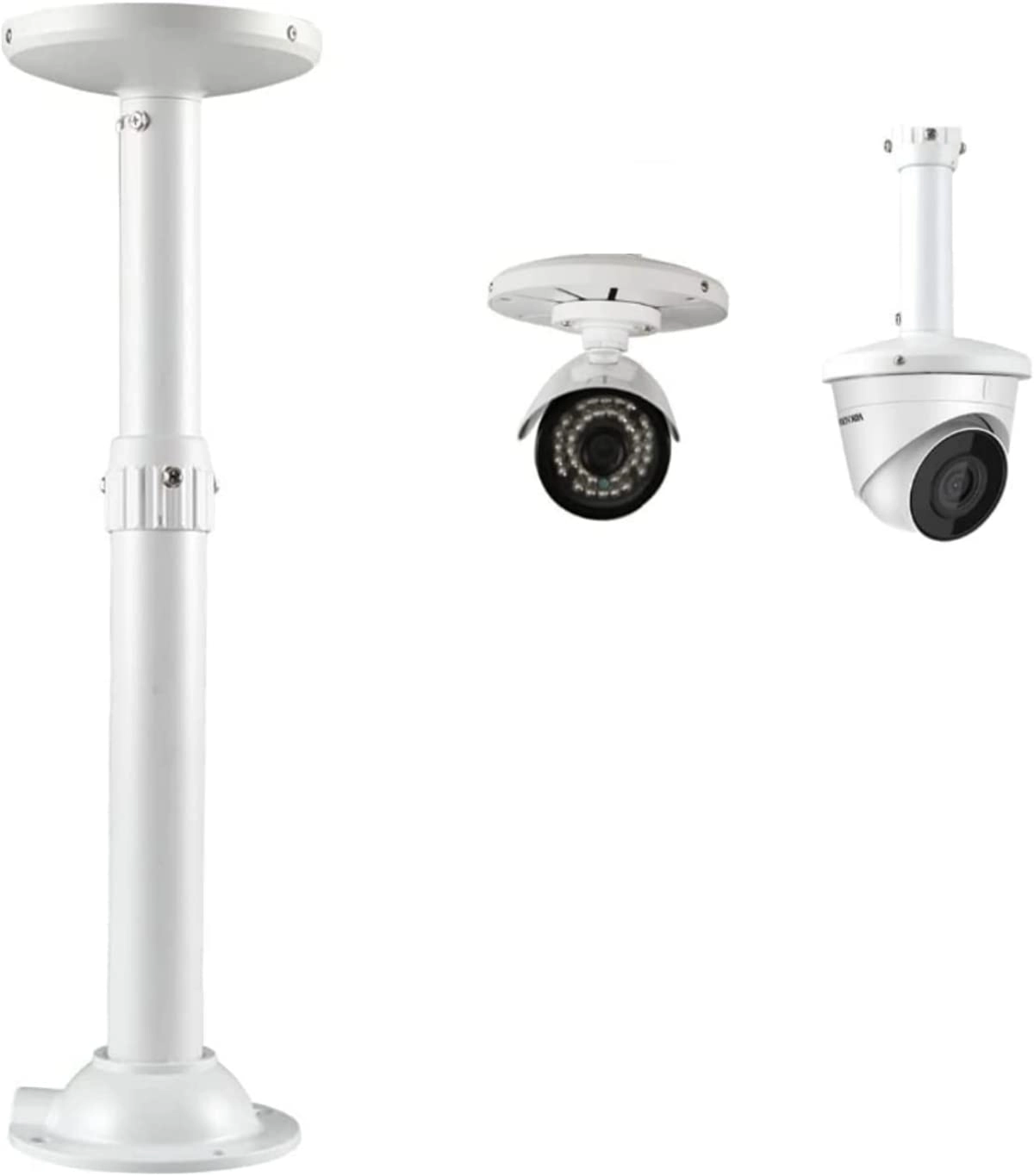 V-Fiabilidad I-Type CCTV Surveillance Camera Wall Mount Bracket - 300-600MM Telescopic Adjustable