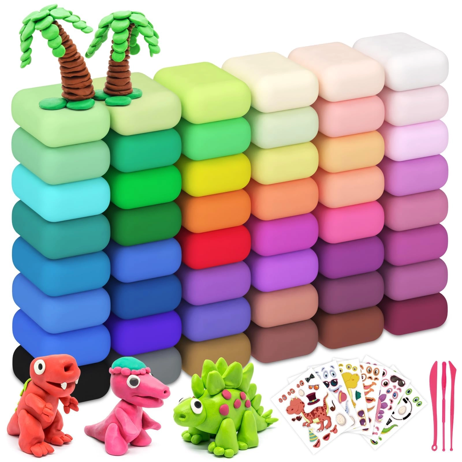 Pexzey Air Dry Clay - 3+ years 48 Colors