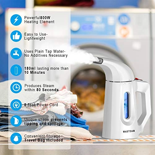 Mini Steamer - 180ml Handheld Automatic Shut-Off