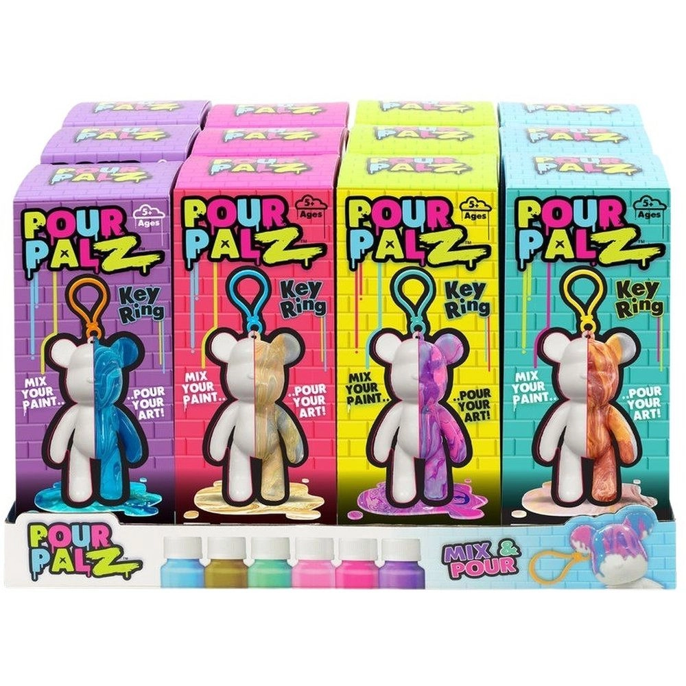 POUR PALZ Mini Bear W2 - Paint Keychain Assorted