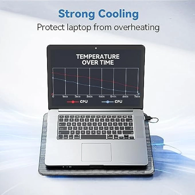 LAPTOP COOLING PAD - 12-17 INCH 6 QUIET FANS