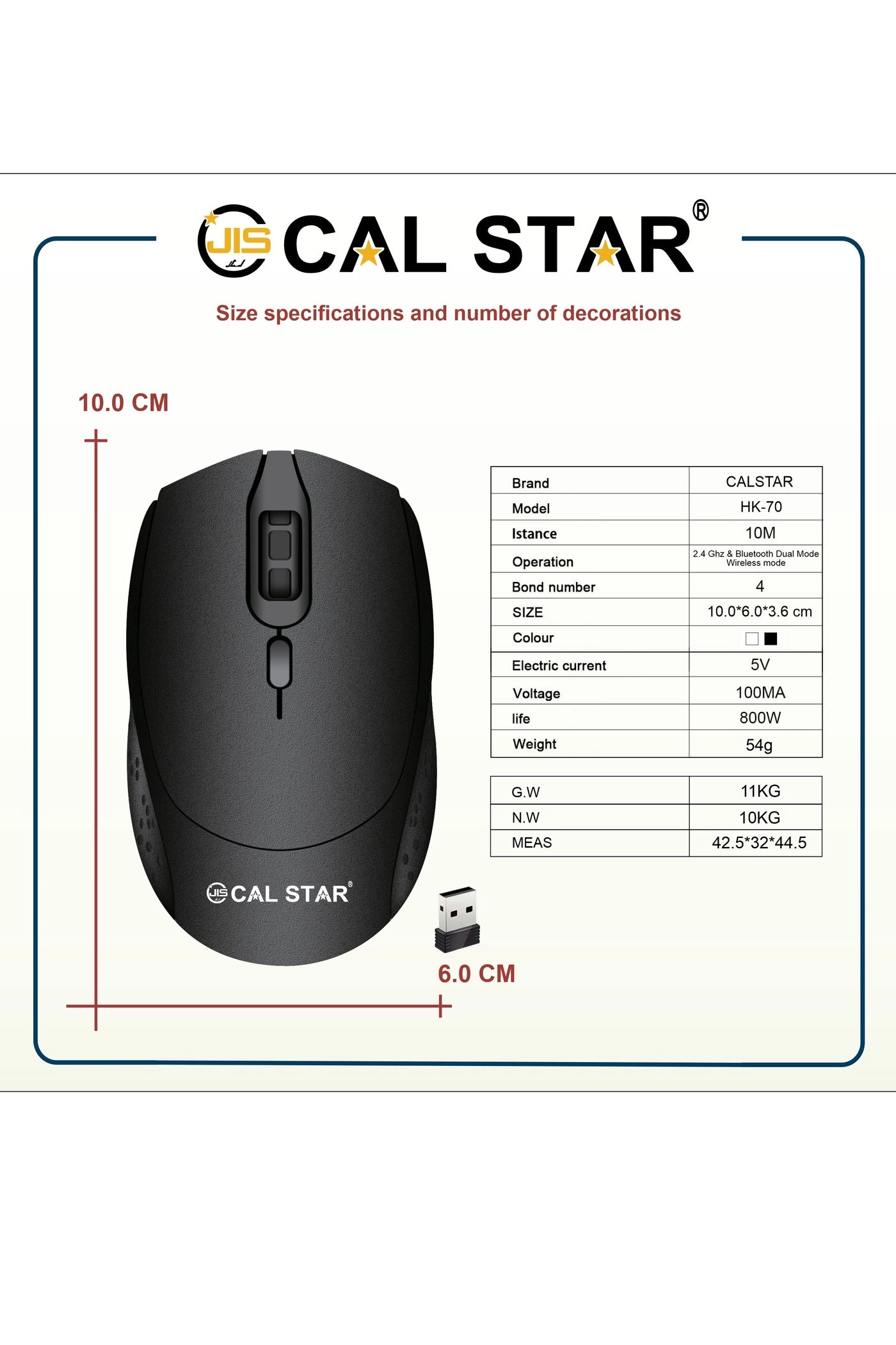 HK-70 Wireless Mouse - Wireless