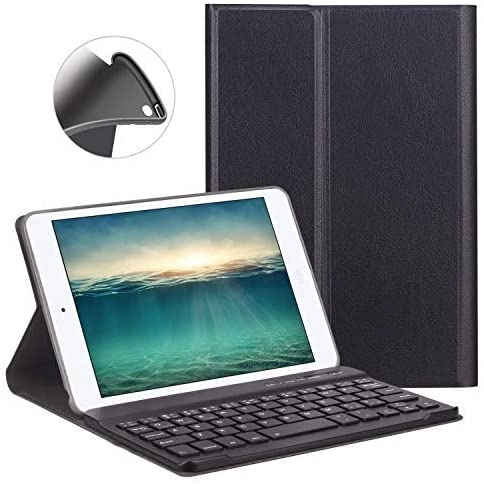 Akzun Trading Keyboard Case with Magnetic Detachable Wireless Bluetooth Keyboard for iPad Mini 4 7.9-inch