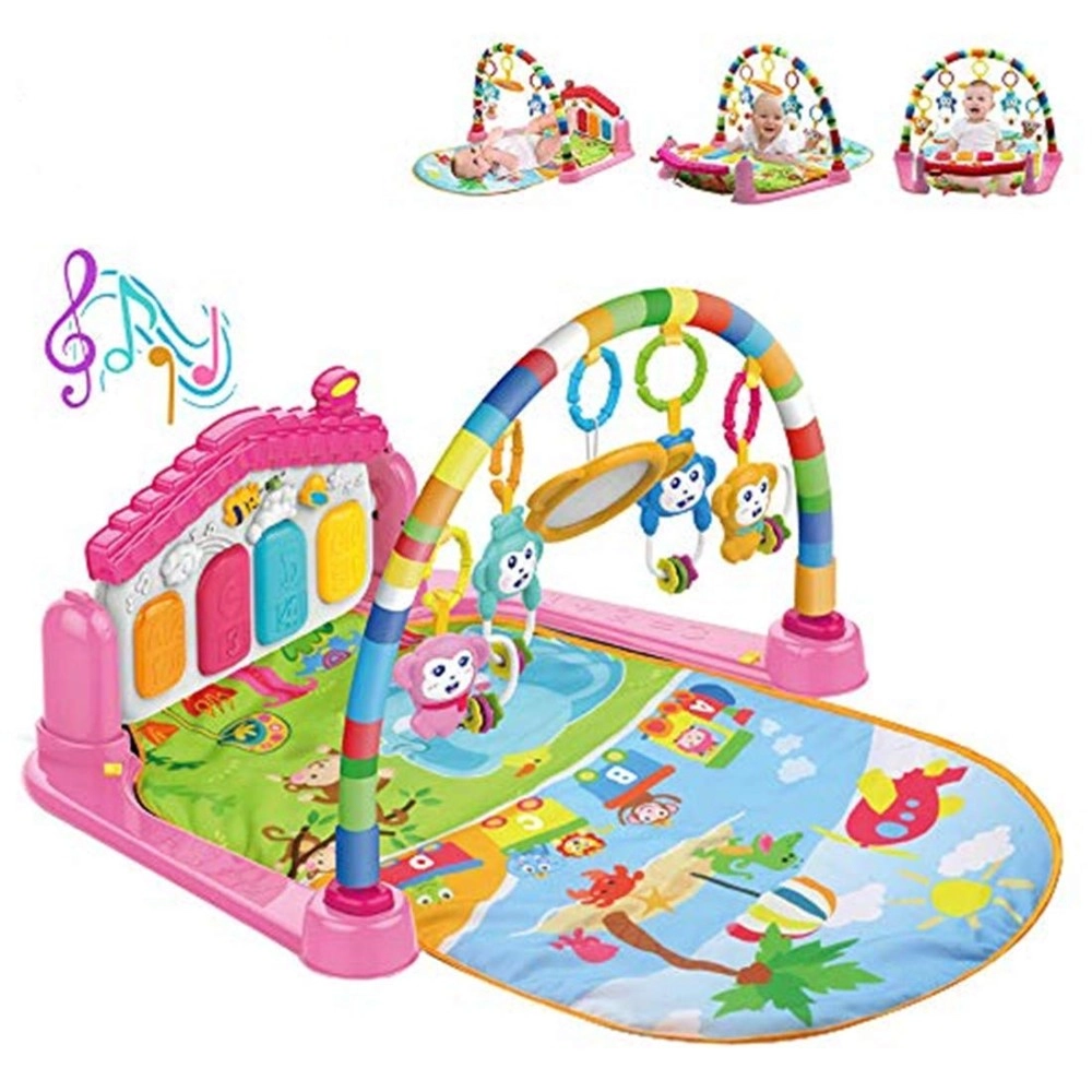 Baby Play Gym Piano Mat - Pink Newborn up to 12 months
