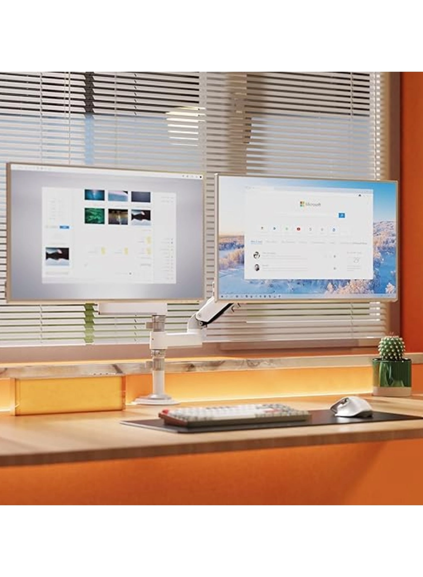 Dual Monitor Arm - 27 in 100x100mm