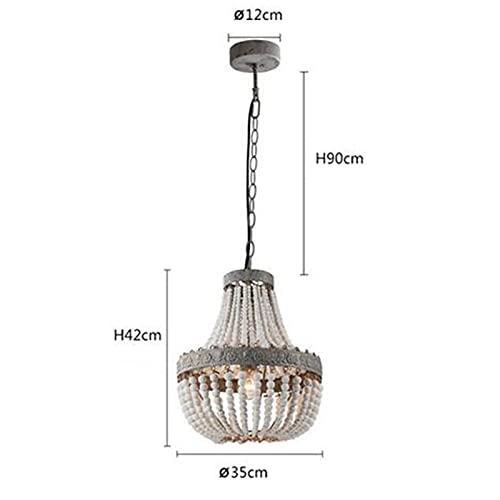 Duplex Wooden Baroque Chandelier