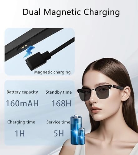 AI Smart Glasses - 116 Languages Bluetooth 5.4 UV400