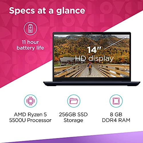 IdeaPad 3 82KT00GVUS - 14'' Ryzen 5 5500U 8GB DDR4 256GB SSD