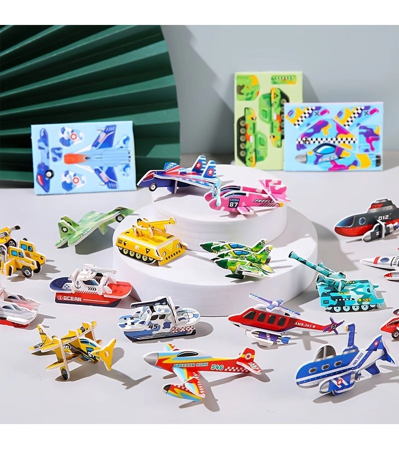 Generic Paper Airplane 3D Puzzles - 3+ 30 pieces