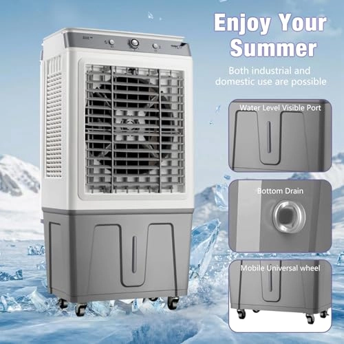 Portable Air Conditioner - 5000m³/h 120°Oscillation 35L
