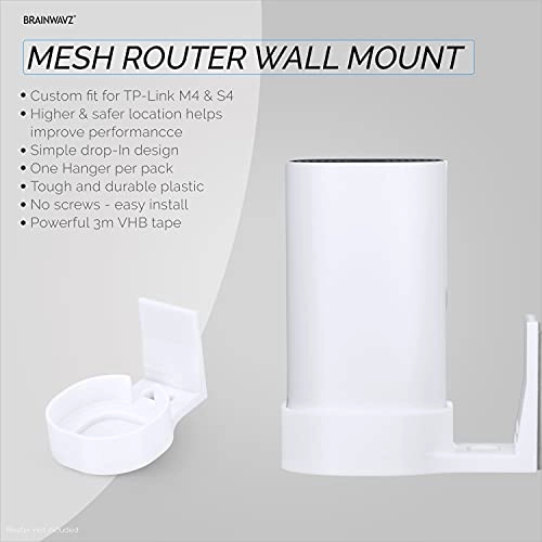 Adhesive Deco Wall Mount Holder - Single TP Link Deco M4 & S4