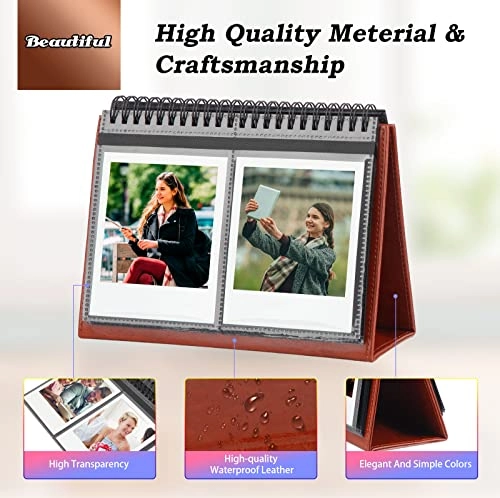 3.5x4.5" 64 Pockets Desk Calendar Album
