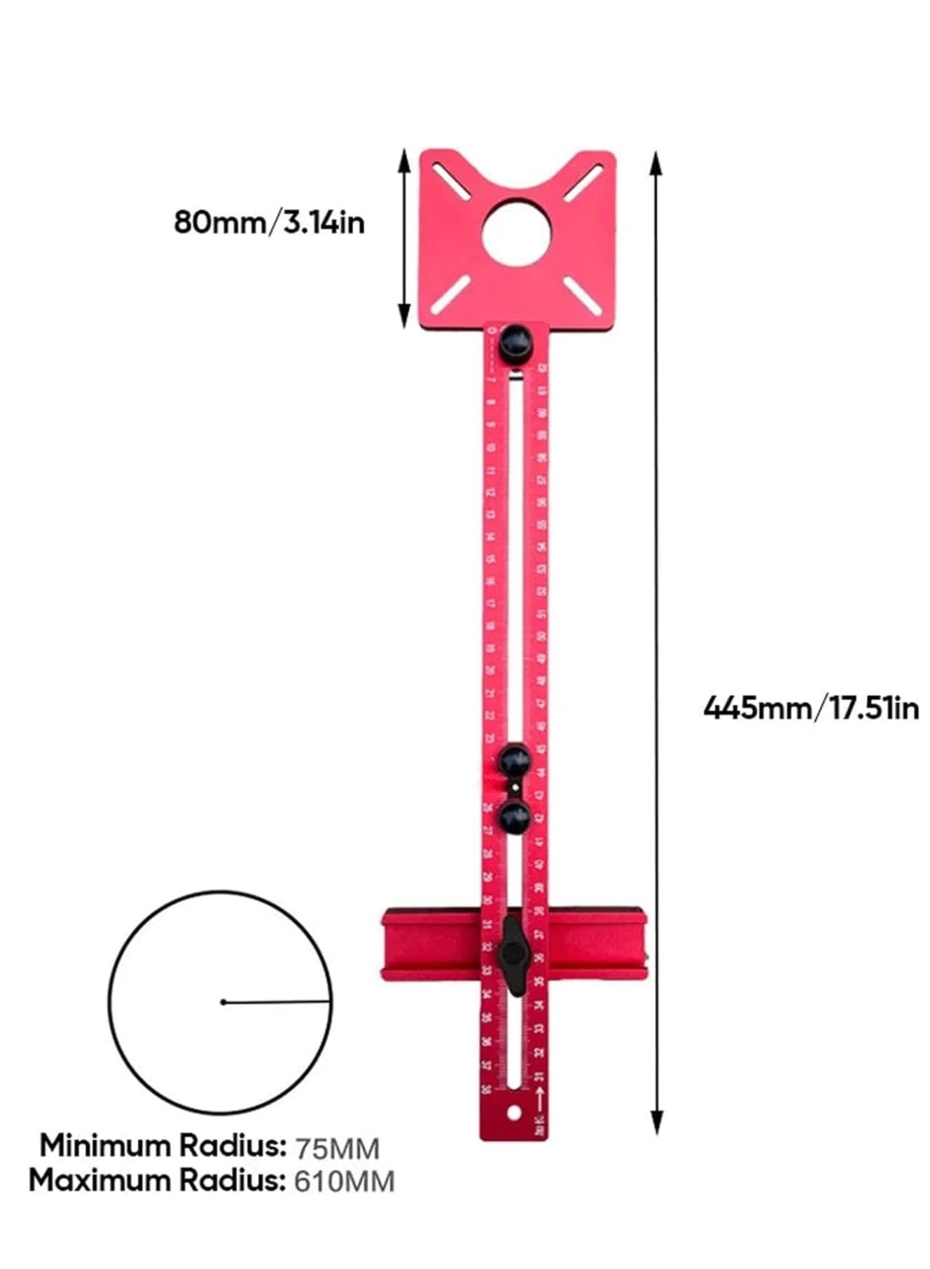 Router Milling Groove Bracke