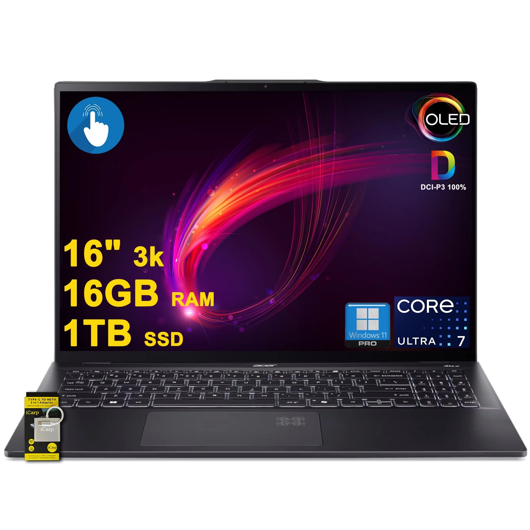 Swift 16 AI - 16" 1TB 16GB Intel 8-core Ultra 7 Series 2 256V