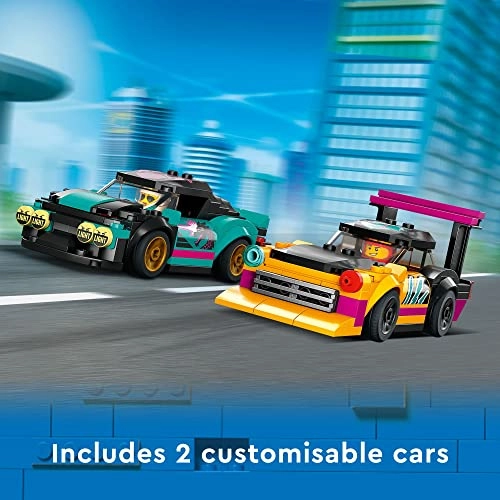 City Custom Car Garage (60389) - 2 Customisable Cars 4 Minifigures
