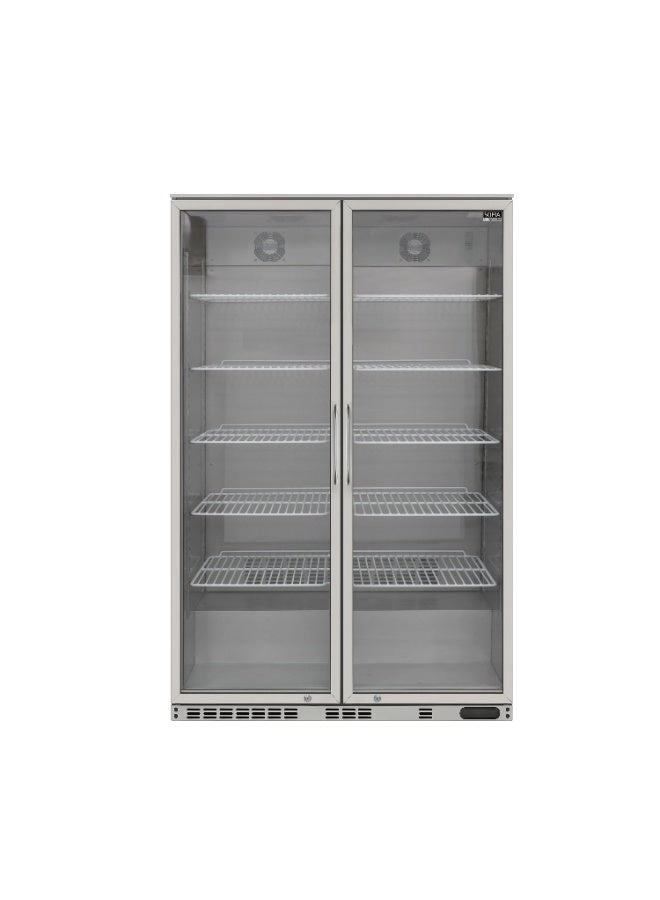 Upright Two Door Bottle Cooler - 528 L
