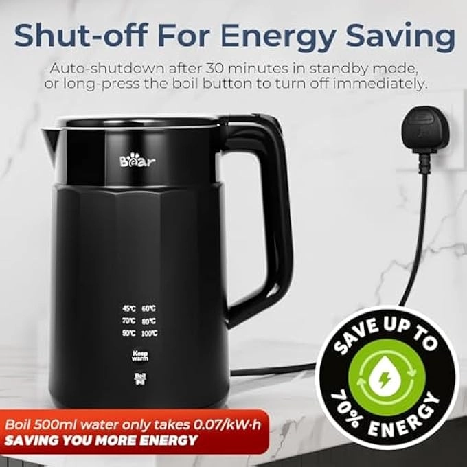 Temperature Control Stainless Steel Electric Kettle