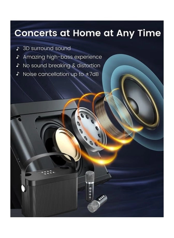 Wireless Karaoke Machine - 2 Microphones