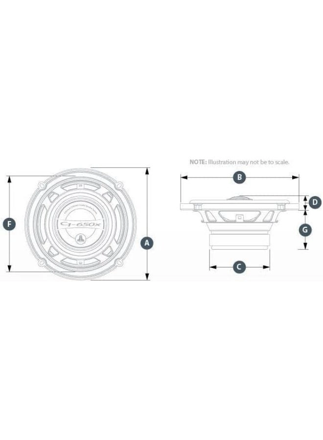 C1-650X - 165 mm 2-Way Coaxial