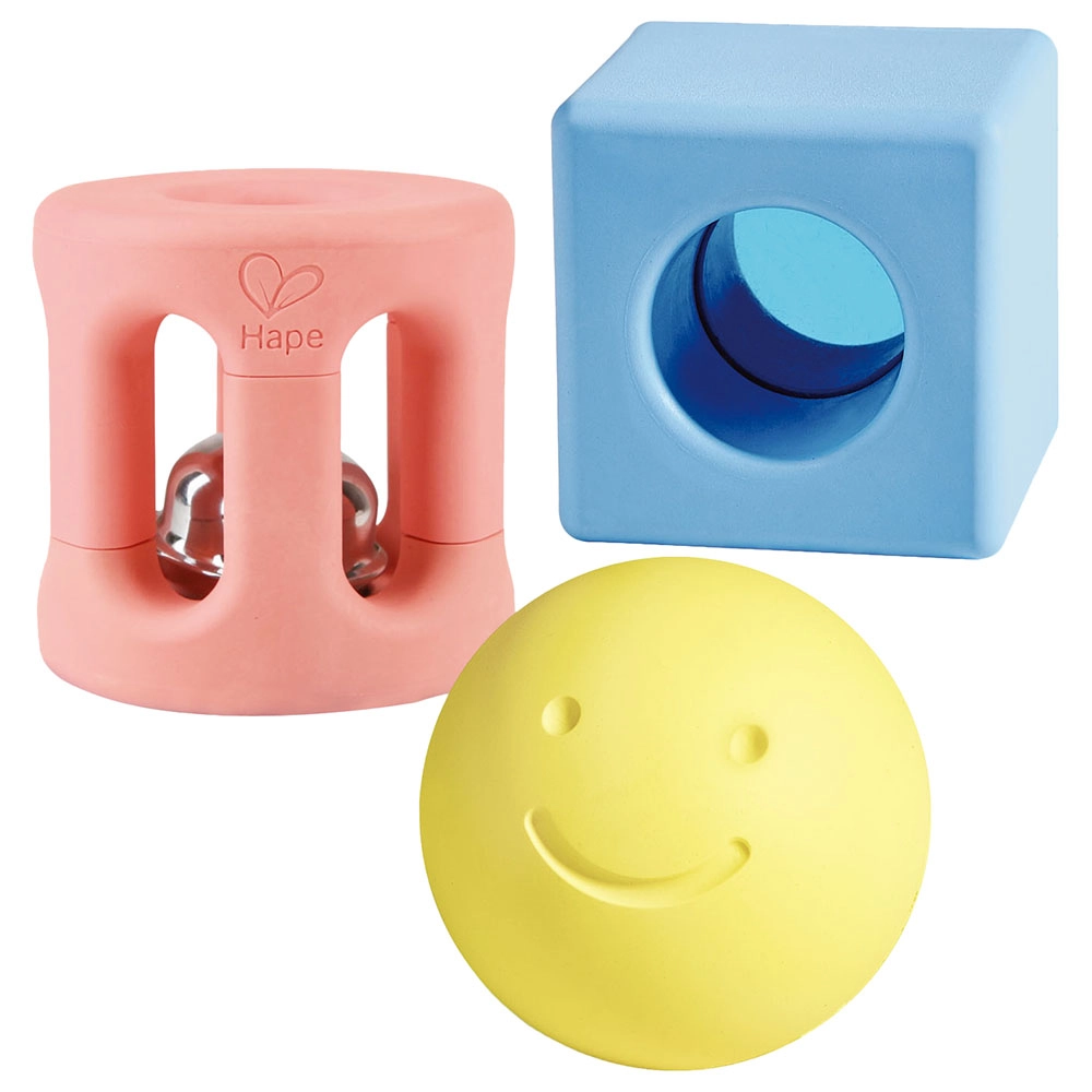 Geometric Rattle - 0 months rice-based materials 3 piece(s)