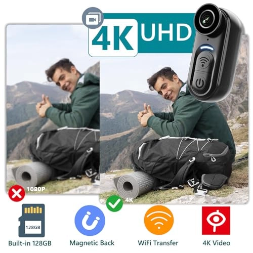 5K Action Camera - 128GB 5K 60FPS