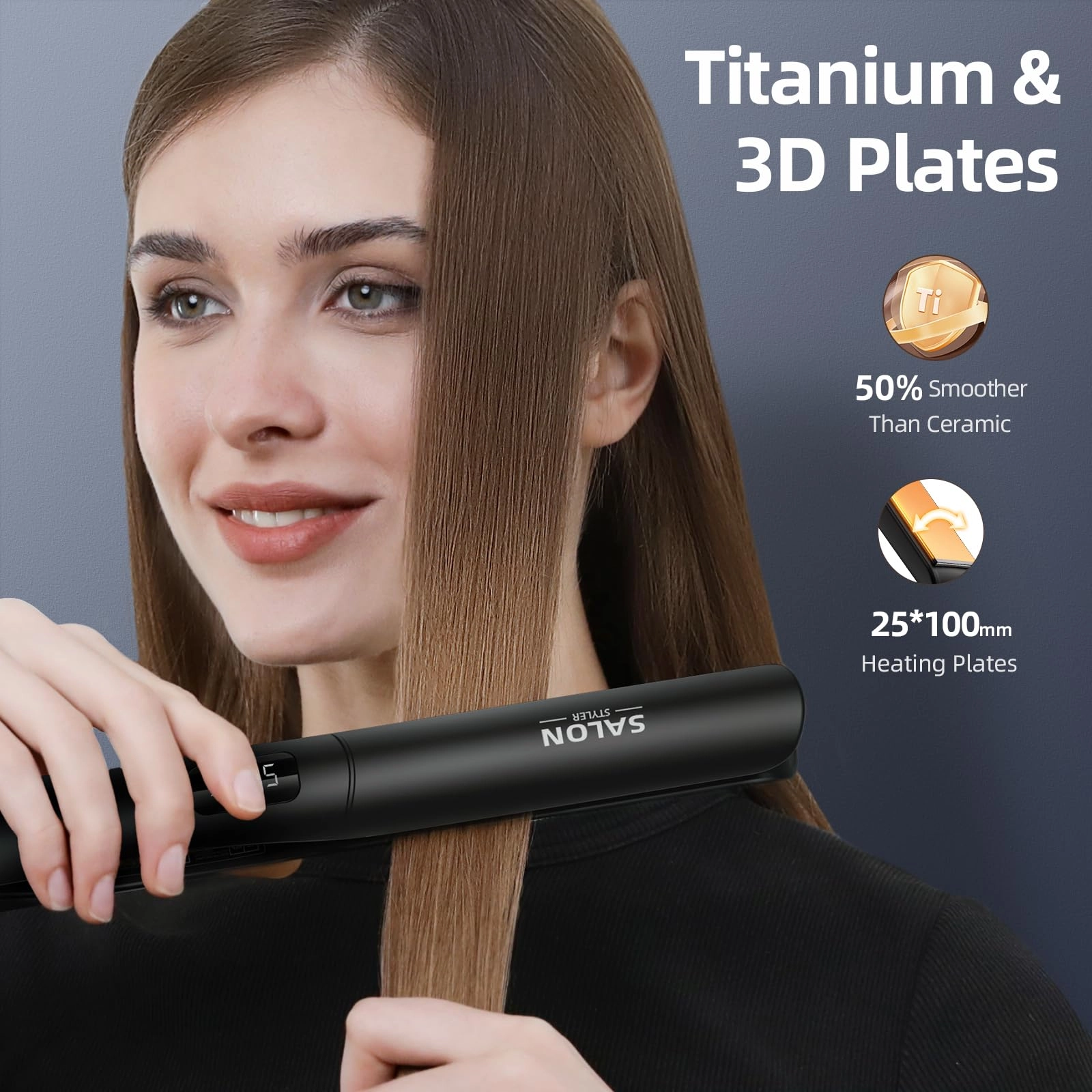 2 in 1 Hair Straightener and Curler