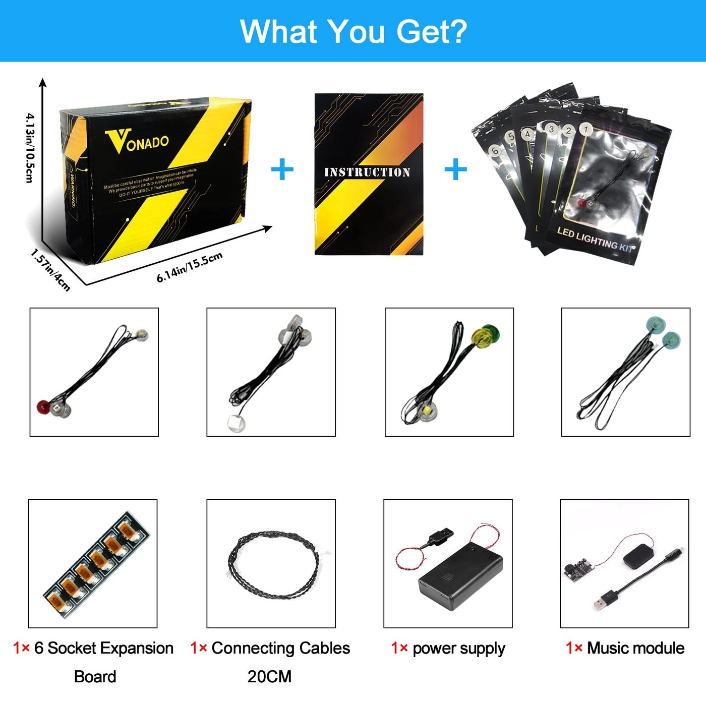 LED Light Kit for LEGO Succulents 10309