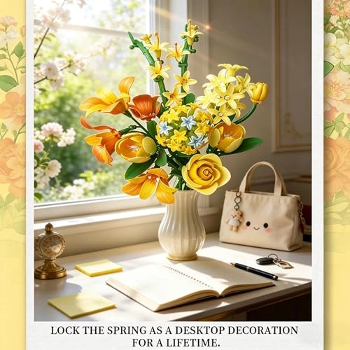 Flower Bouquet Building Block Set - 320 pcs