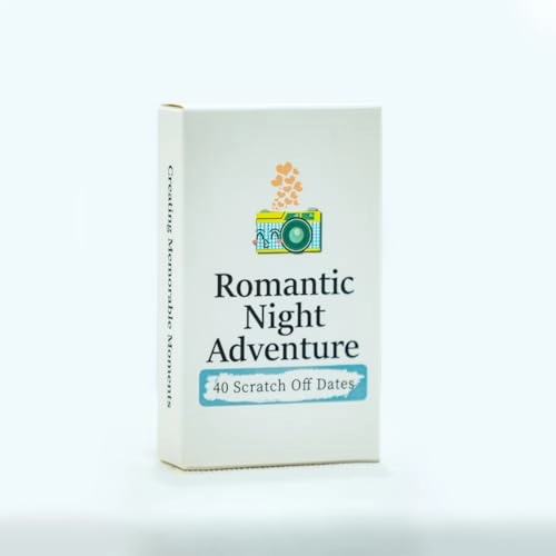 Romantic Date Night Scratch-Off Cards - 40 Adult English