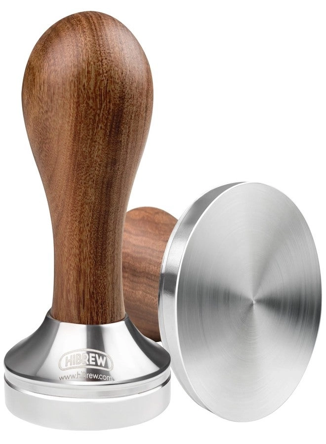 HiBREW Coffee Tamper - 51mm Walnut Stainless Steel
