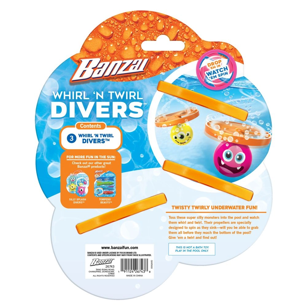 Whirl 'N Twirl Divers - Diving & Swimming Pool Toys