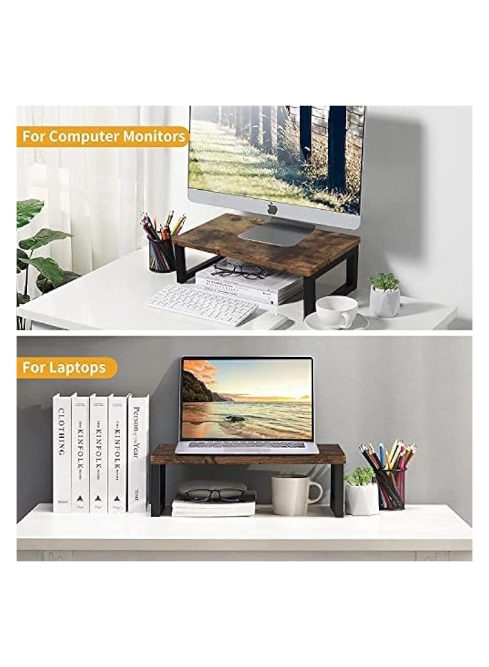 Monitor Stand Riser - White 50(L) x 20(W) x 7.7(H) cm