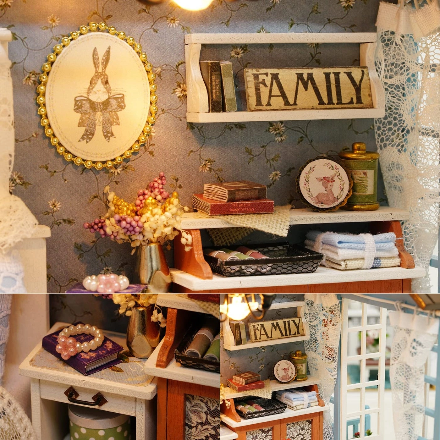 DIY Miniature Dollhouse Kit - Warm Moment 1:24