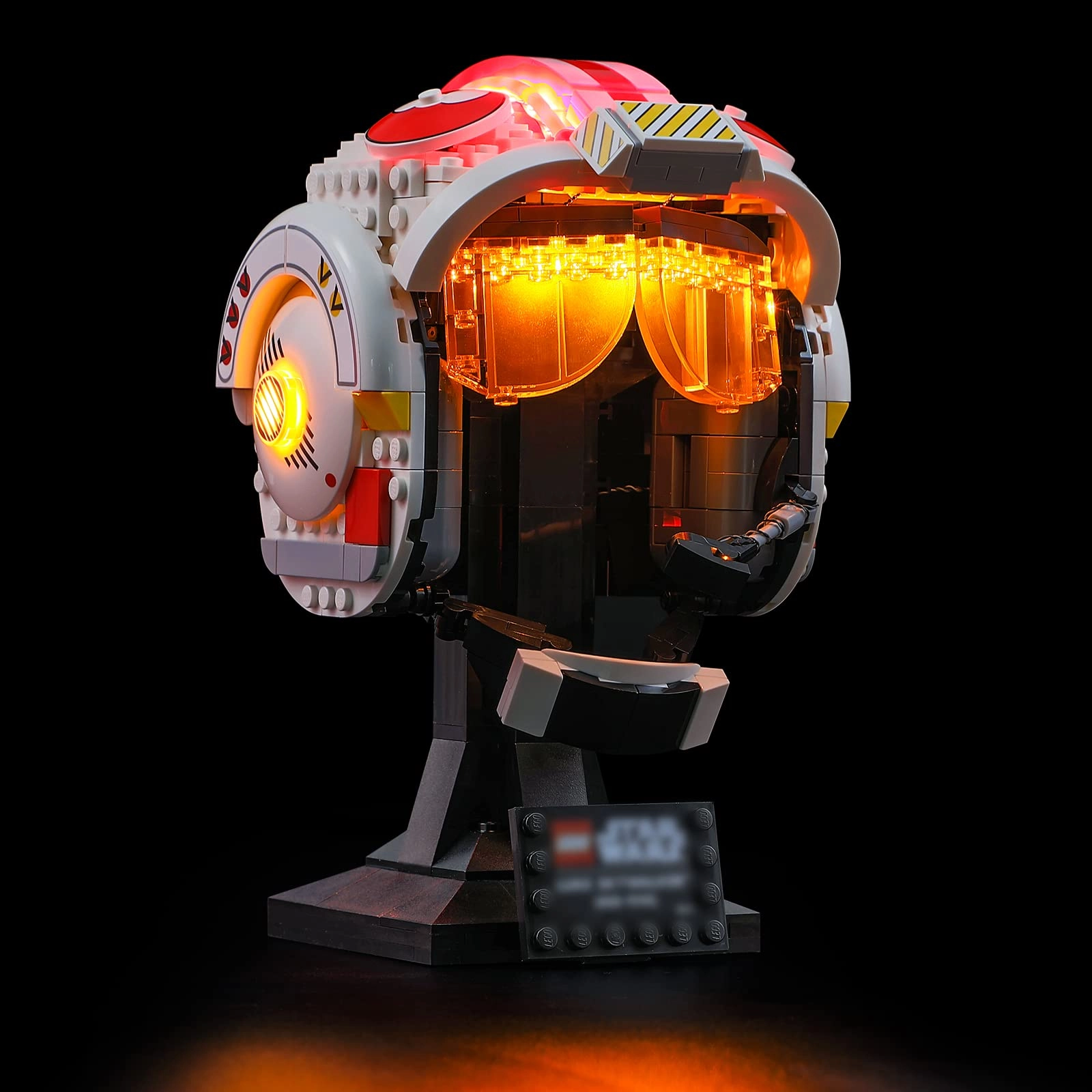 BRIKSMAX Led Lighting Kit for Star Wars Luke Skywalker(Red Five) Helmet - for LEGO 75327