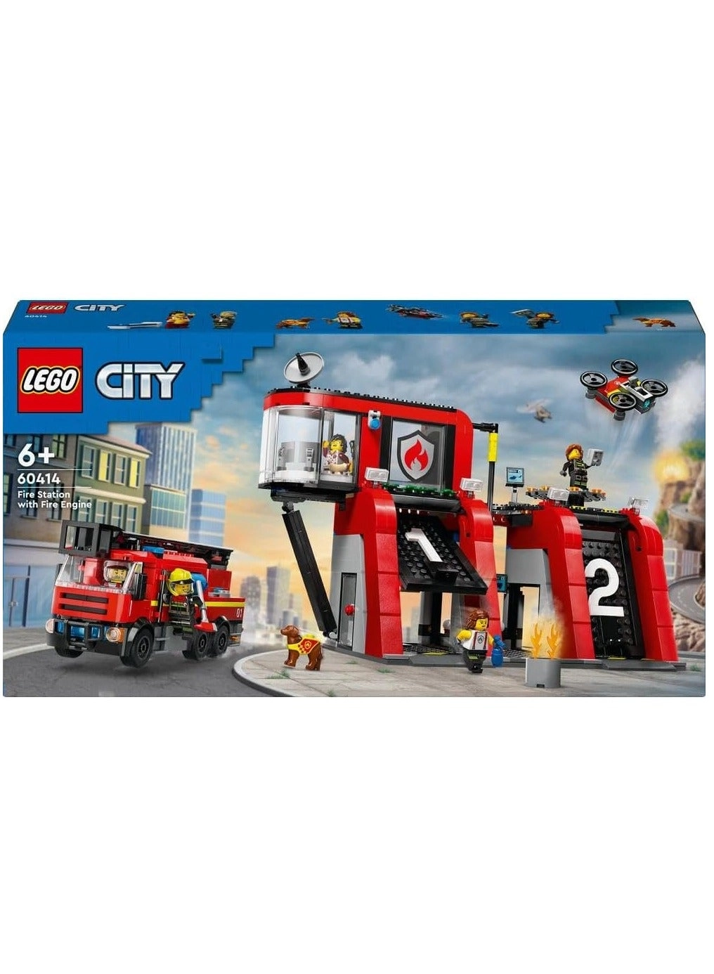 City Fire Station - Vehicle 7pcs