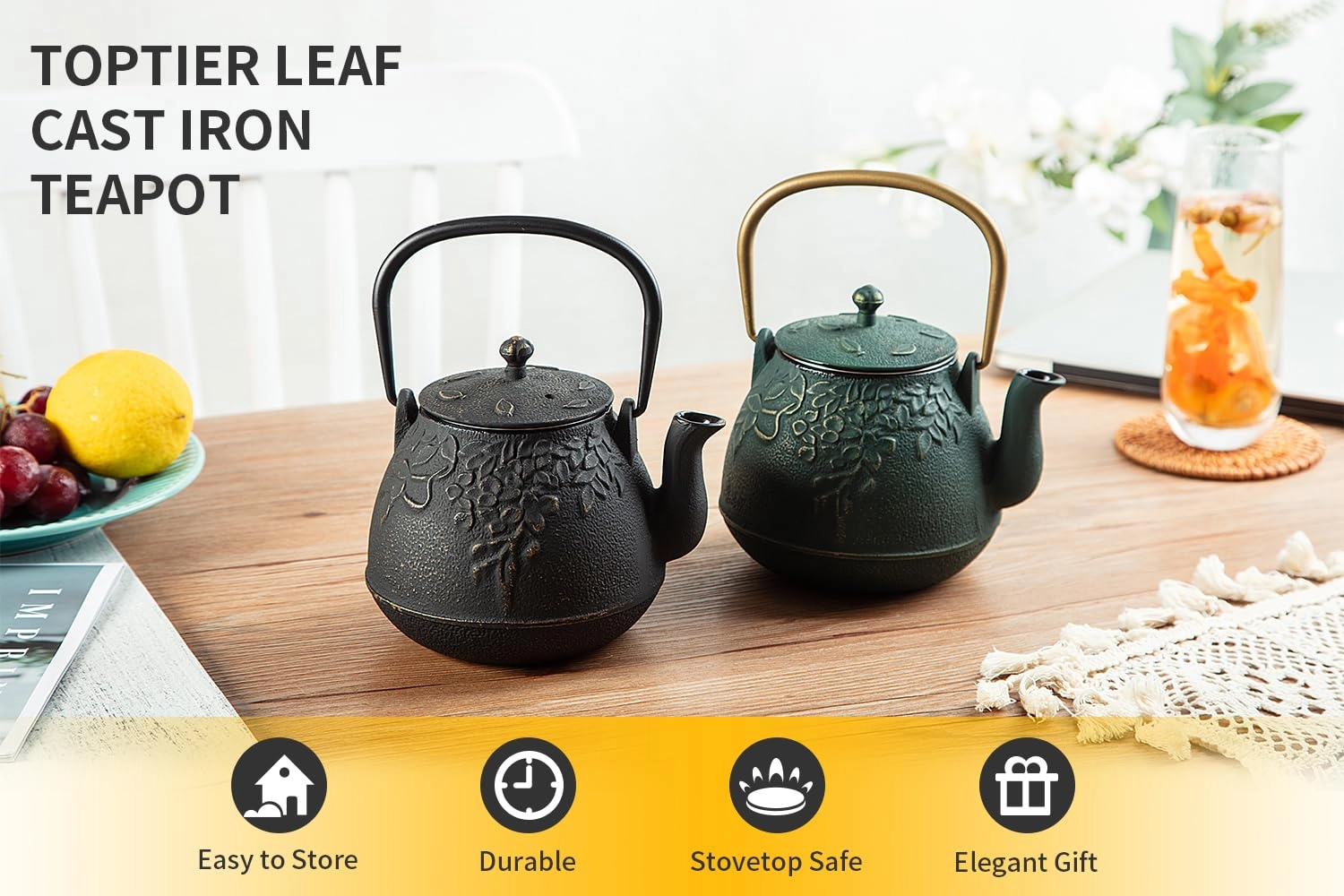 Cast Iron Teapot - 1200 Milliliters