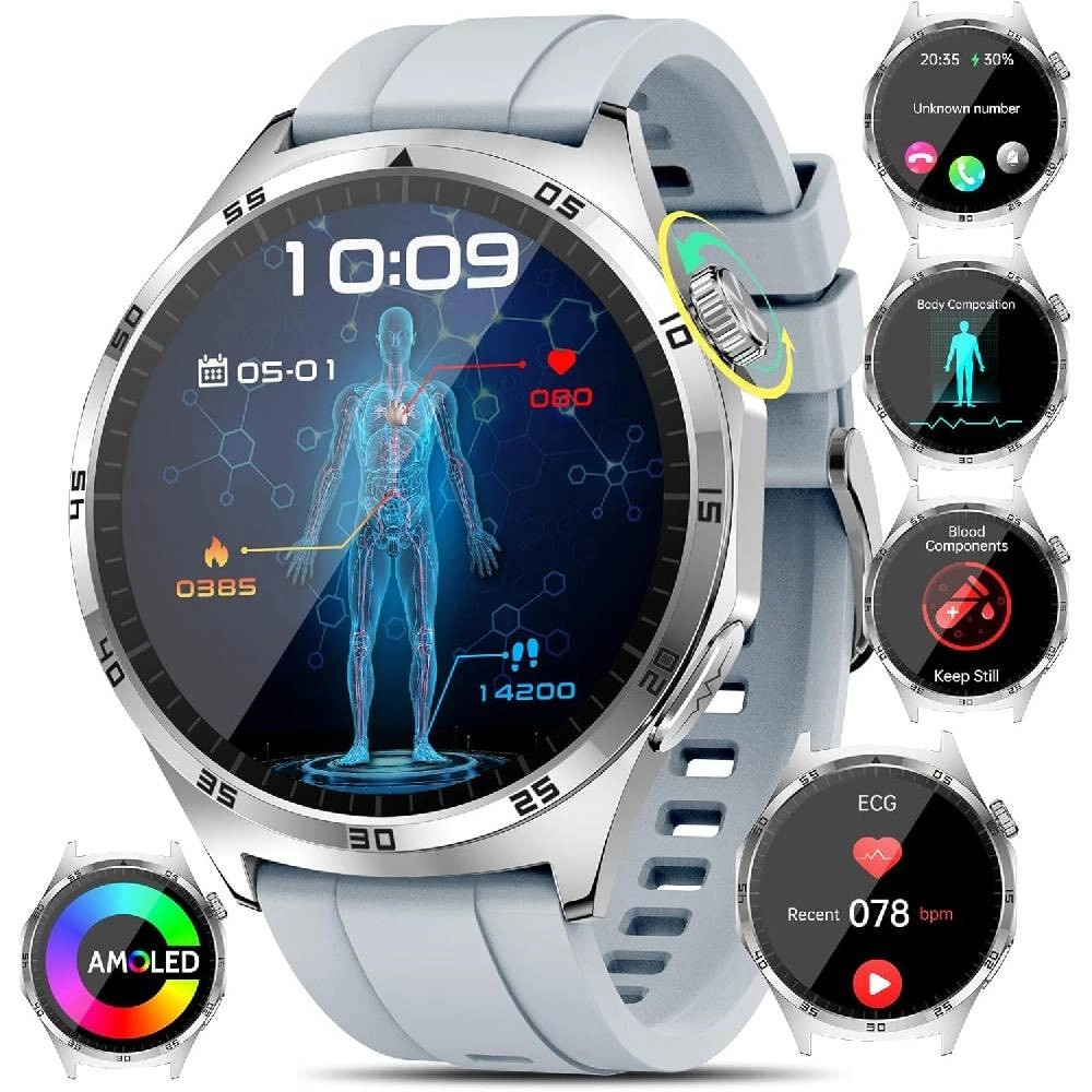 Haino Teko RW-78 - AMOLED Bluetooth Calling 10 Days Battery