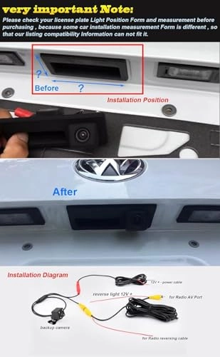 Backup Camera - universal RCA connector 1280*720 pixels
