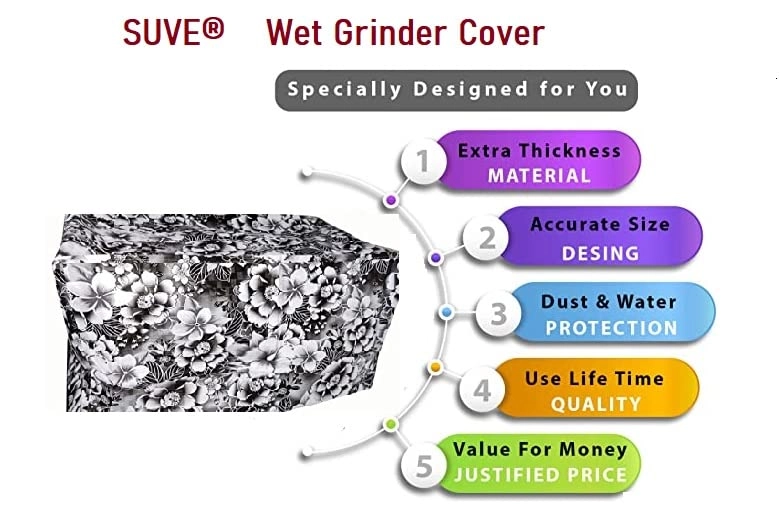 Mixer Grinders Cover - 1no Multicolor + Table top Wet Grinders Cover - 1no
