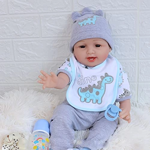 Reborn Baby Doll - 55cm Soft Silicone Limbs Cloth Body
