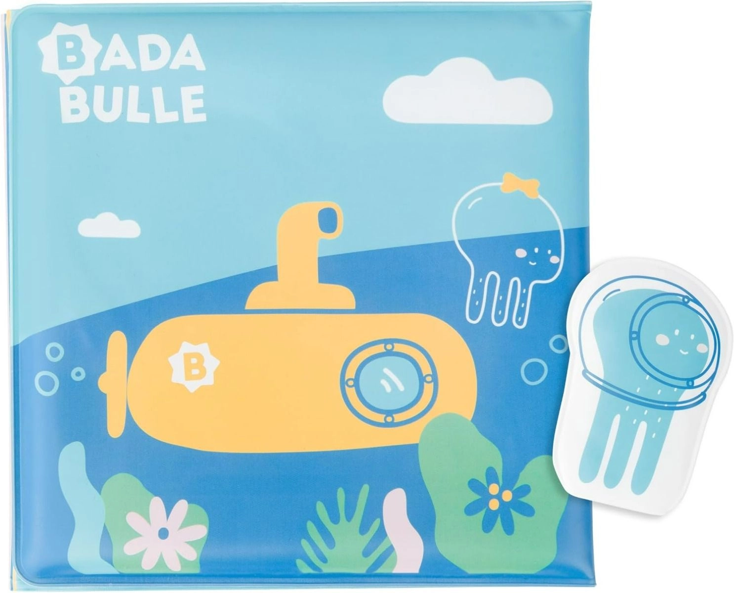 Badabulle Bath Book With Doll - Octopus Light Blue 15 Months