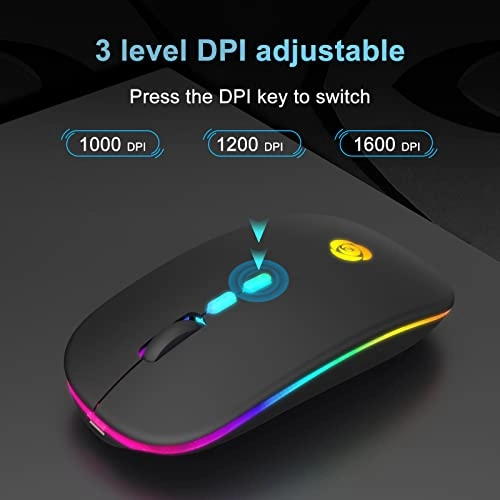LED Wireless Mouse - Bluetooth