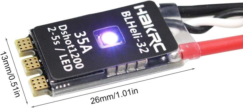 BLHeli_32 35A ESC - 2-5S Built-in LED Dshot1200