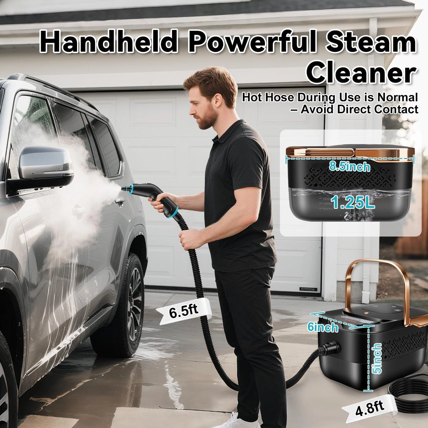 Portable Steam Cleaner - 1250ml